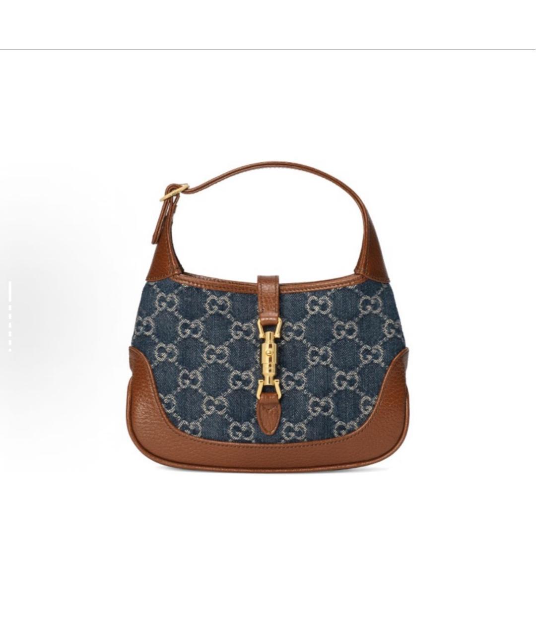 GUCCI Синяя сумка с короткими ручками, фото 6