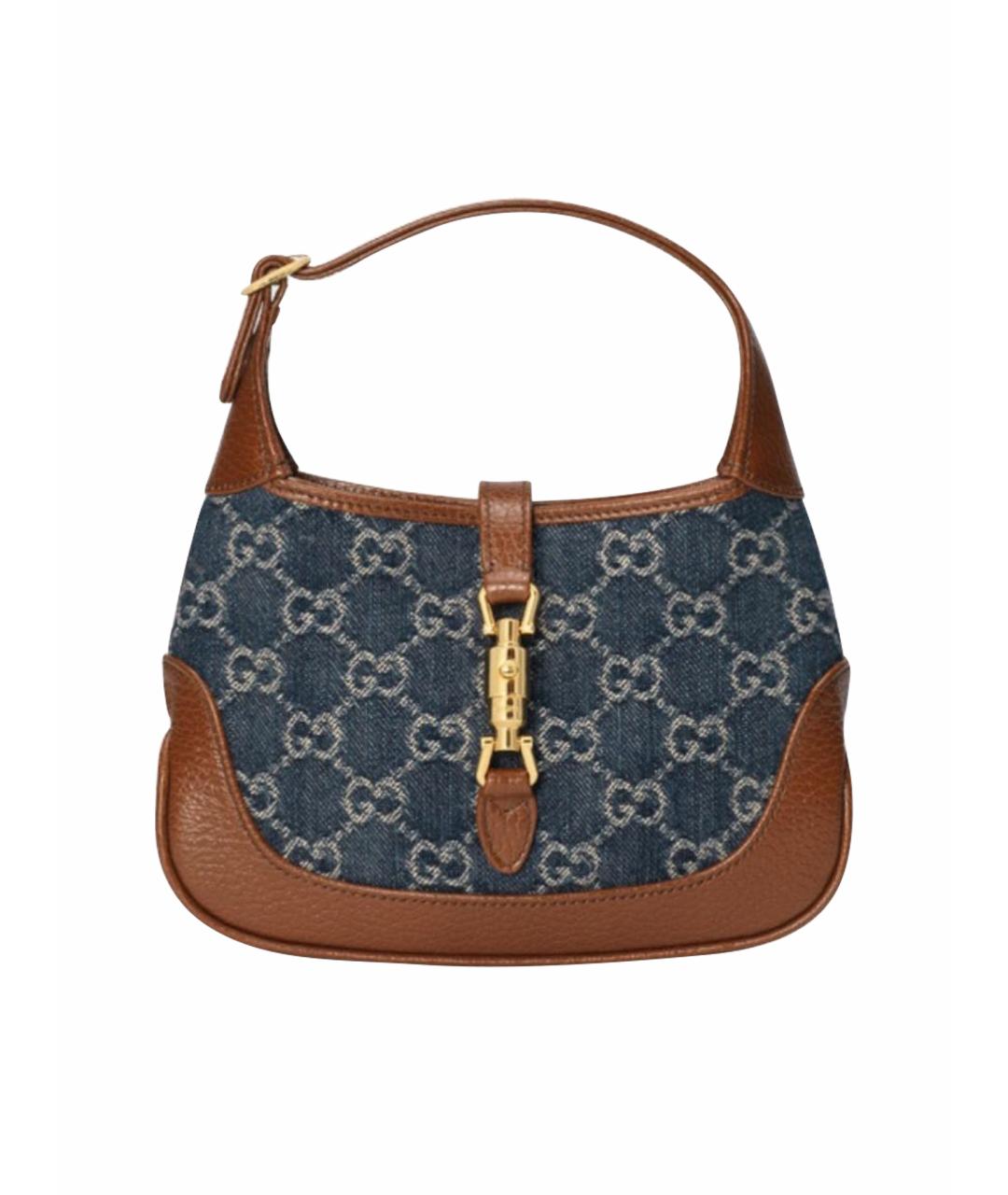 GUCCI Синяя сумка с короткими ручками, фото 1