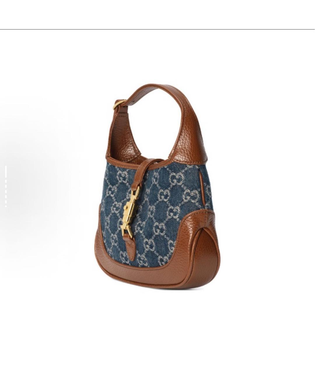 GUCCI Синяя сумка с короткими ручками, фото 2