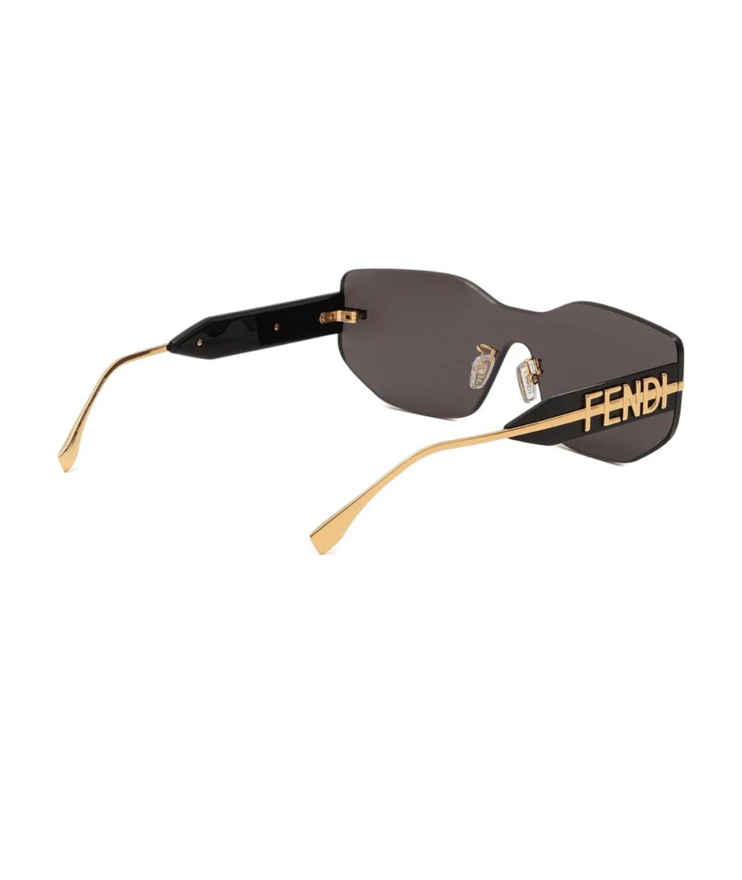 FENDI Черные солнцезащитные очки, фото 2