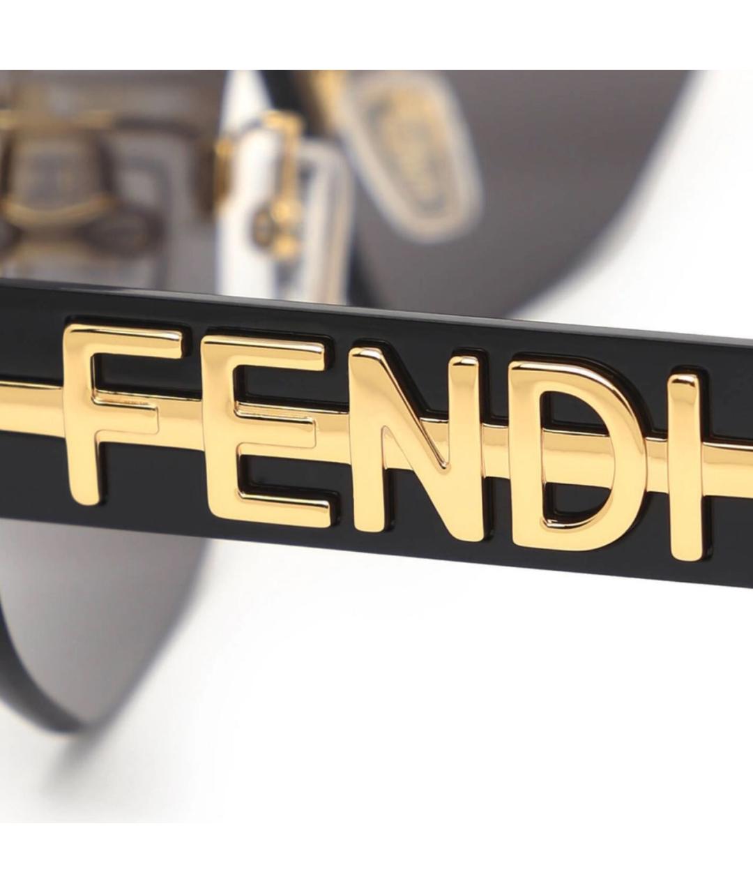 FENDI Черные солнцезащитные очки, фото 5