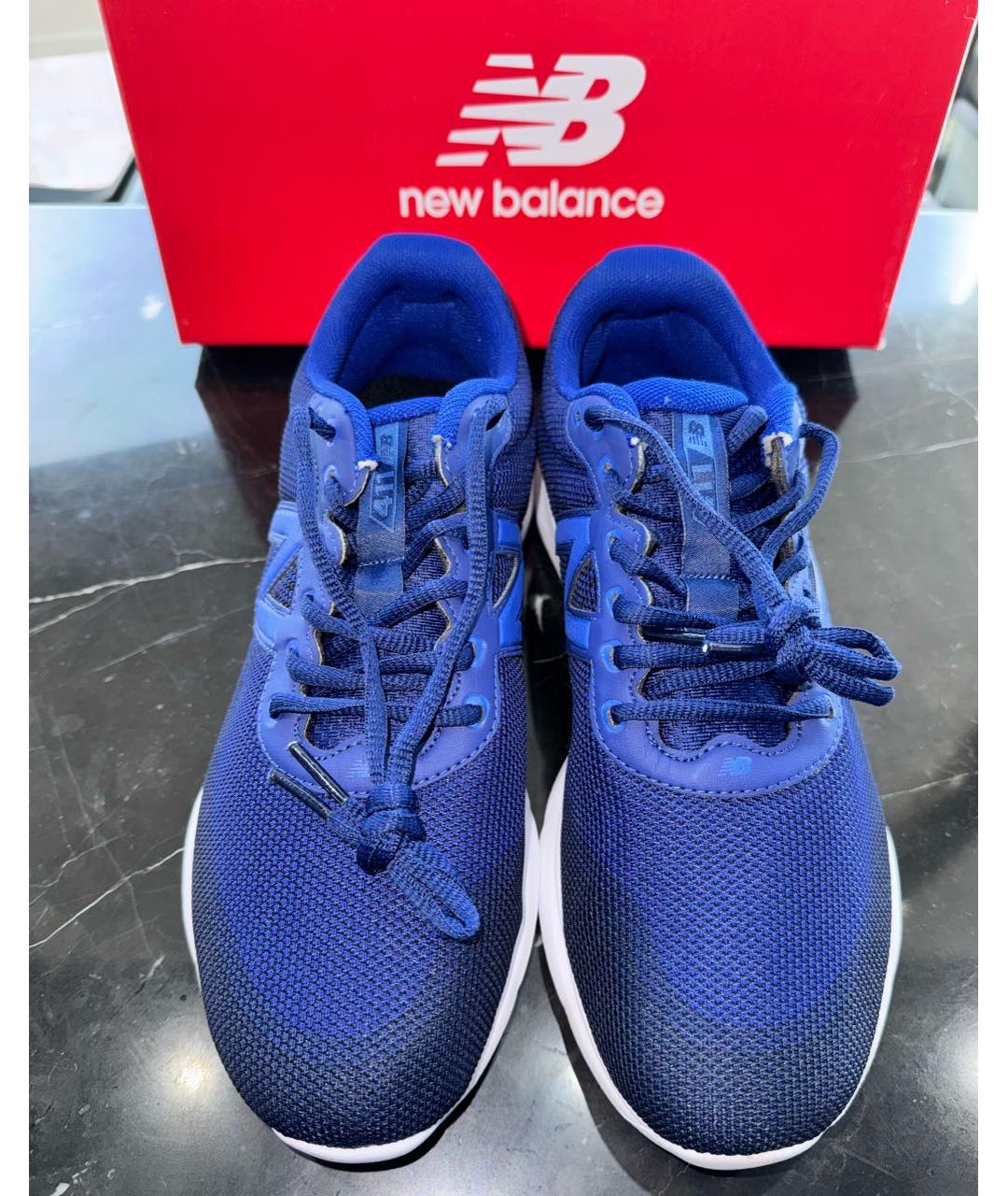 NEW BALANCE Синие текстильные низкие кроссовки / кеды, фото 2