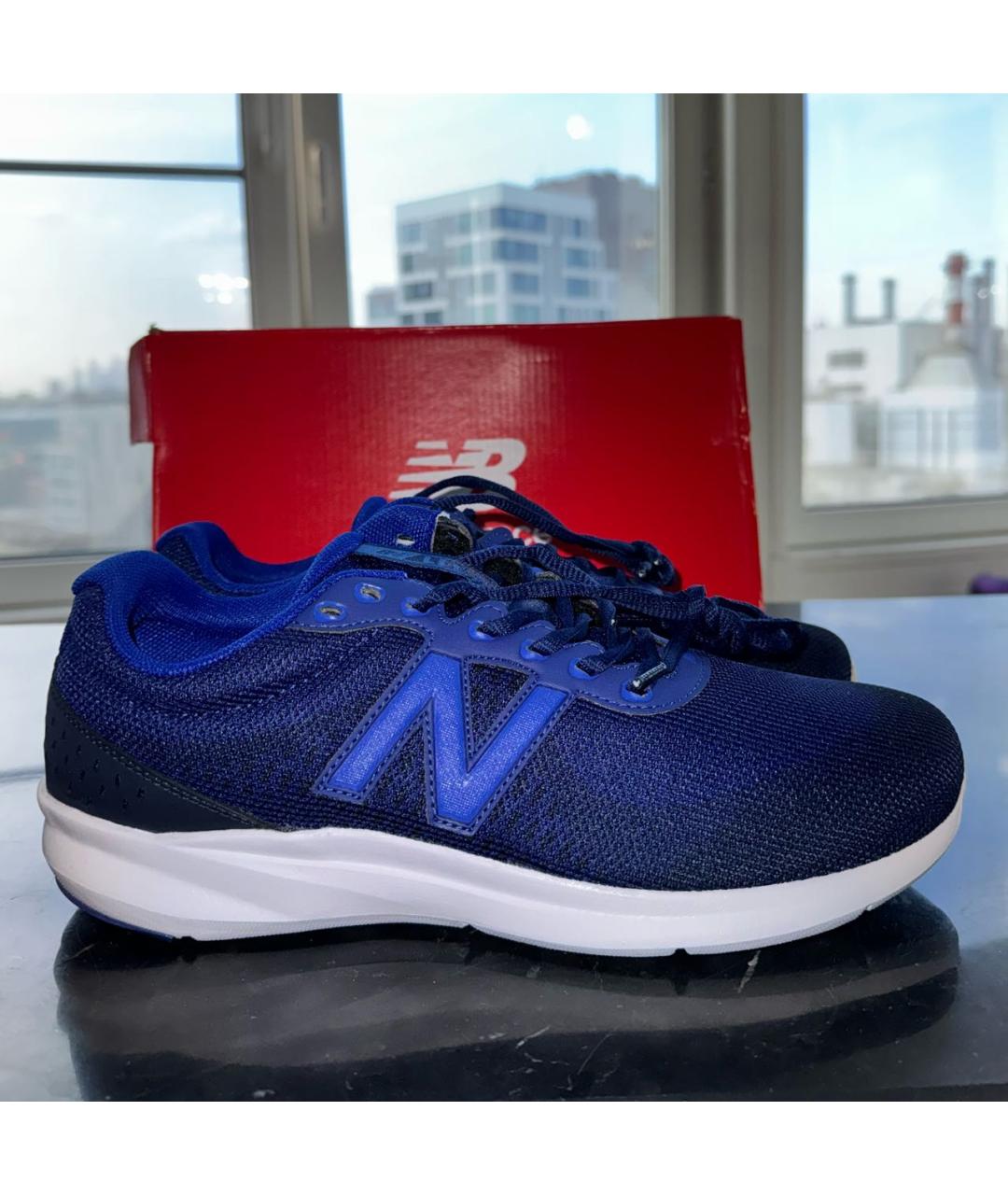 NEW BALANCE Синие текстильные низкие кроссовки / кеды, фото 5