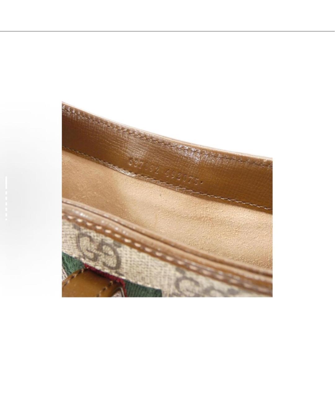 GUCCI Коричневая сумка с короткими ручками, фото 3