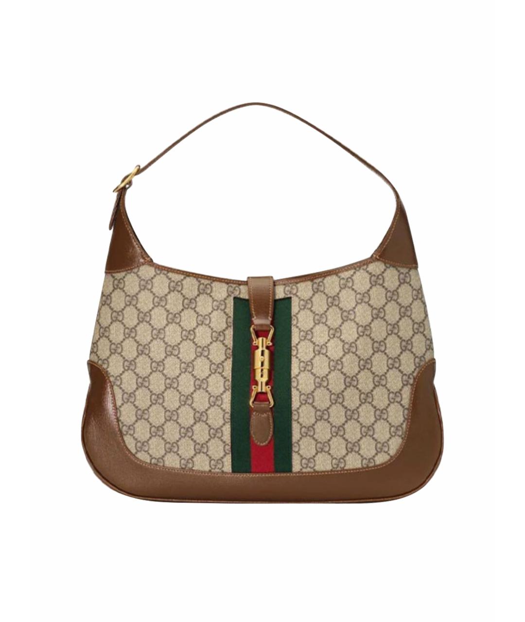 GUCCI Коричневая сумка с короткими ручками, фото 1