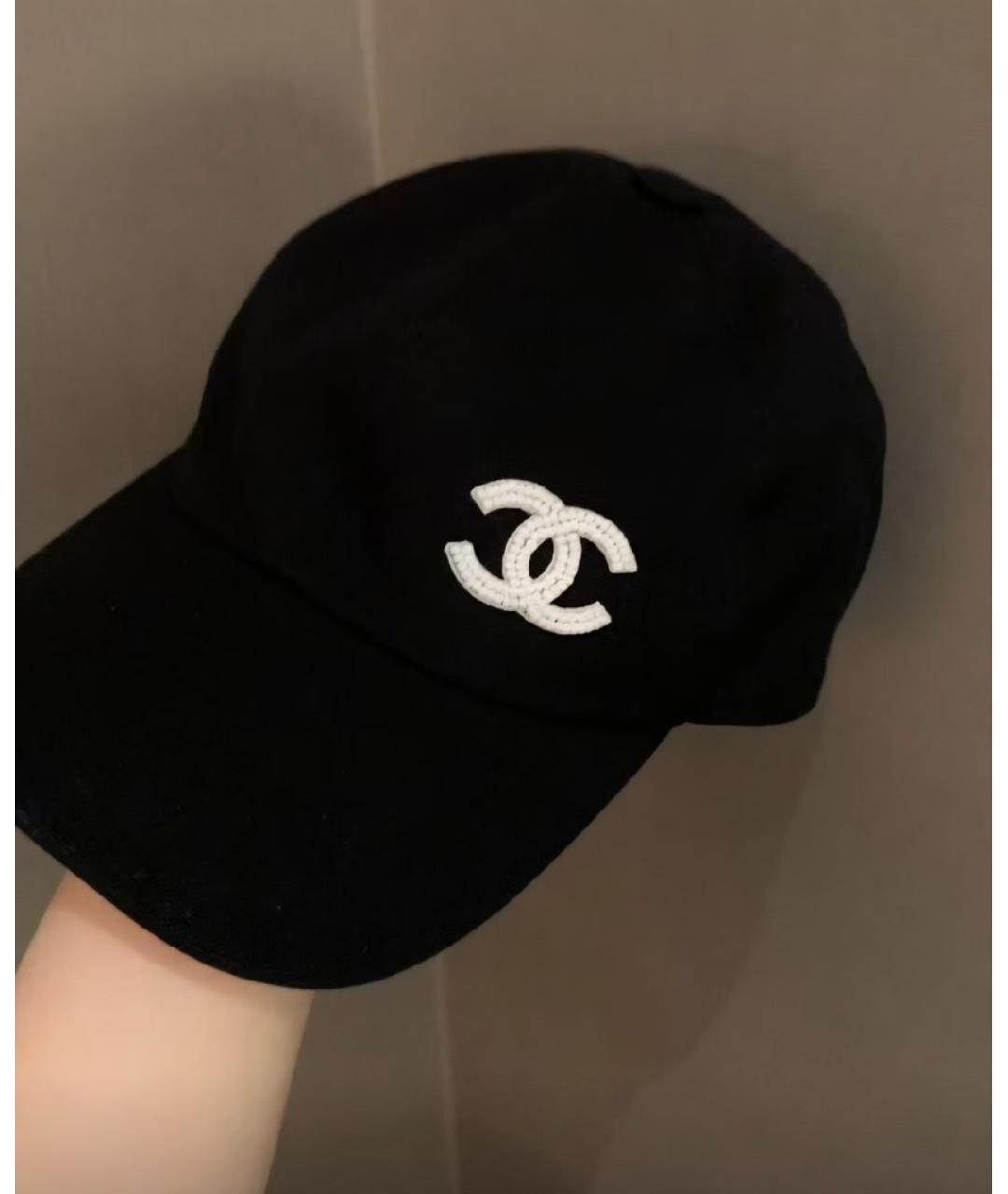 CHANEL Черная кепка, фото 5