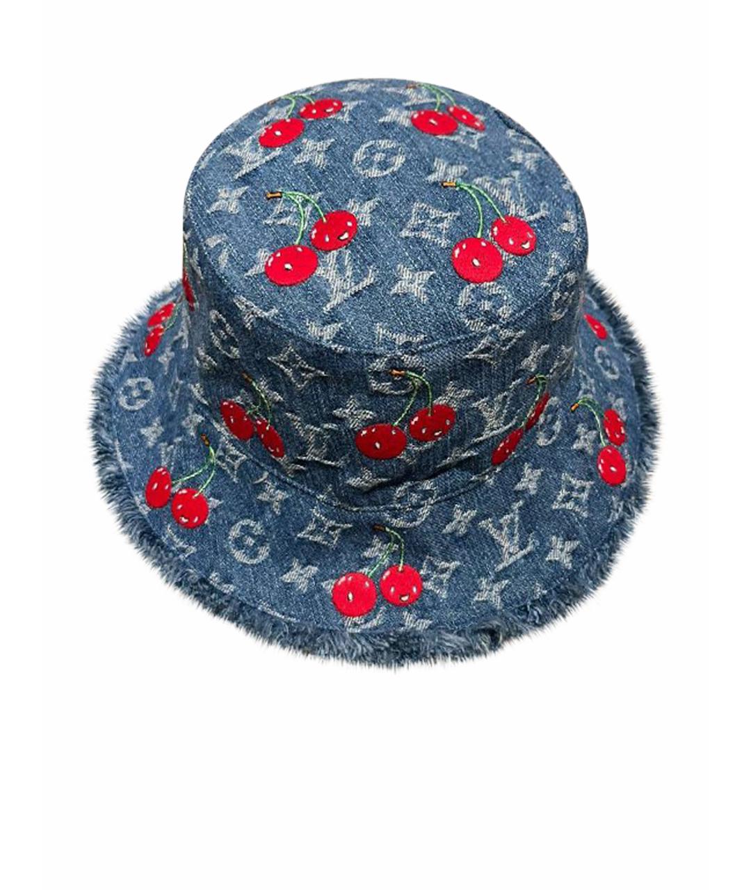 LOUIS VUITTON Синяя хлопковая панама, фото 1