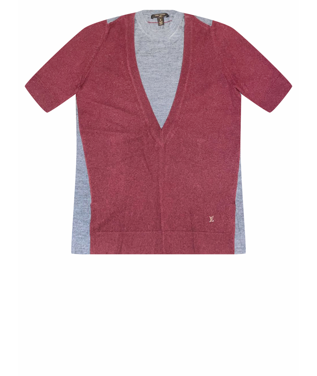 LOUIS VUITTON PRE-OWNED Бордовый шерстяной джемпер / свитер, фото 1