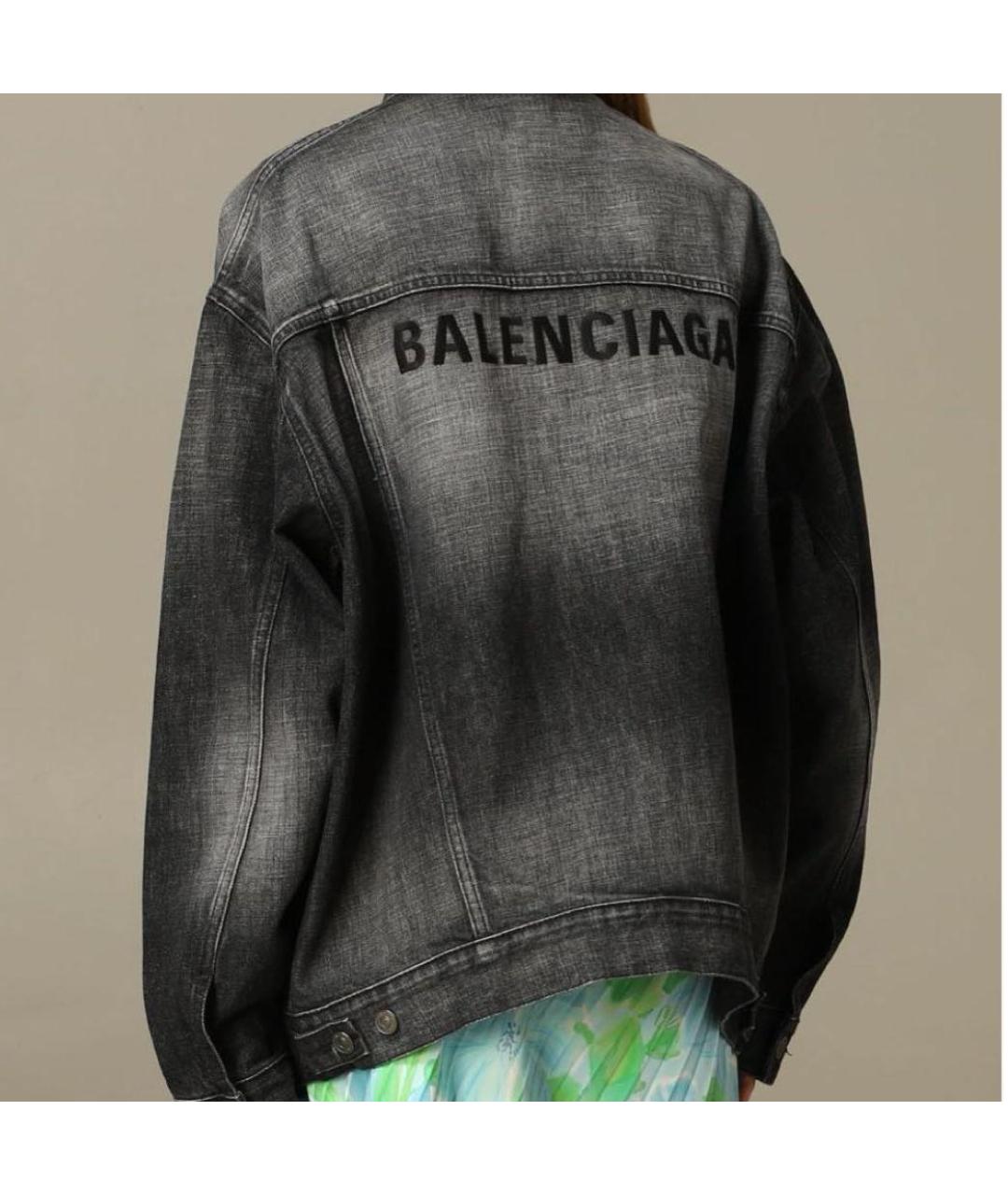 BALENCIAGA Серая деним куртка, фото 5