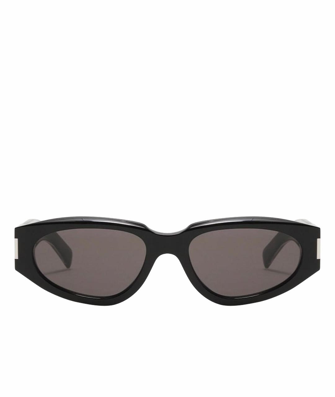 SAINT LAURENT Черные пластиковые солнцезащитные очки, фото 1