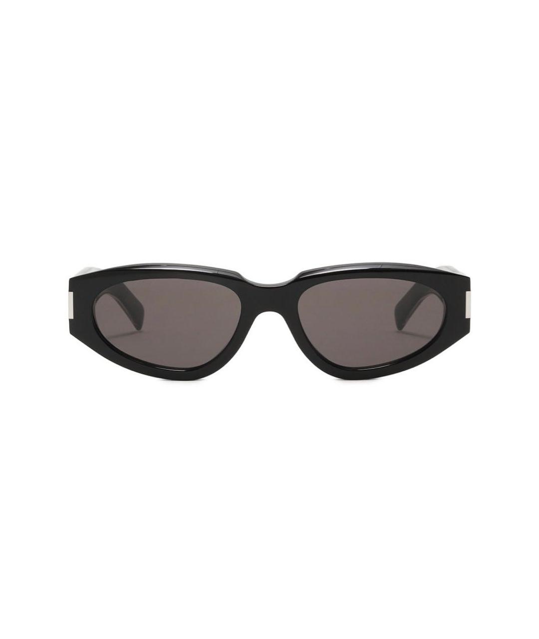 SAINT LAURENT Черные пластиковые солнцезащитные очки, фото 4