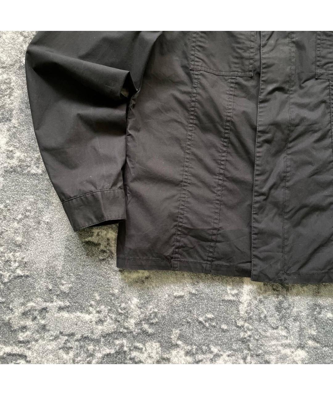 HELMUT LANG Черная хлопковая куртка, фото 4