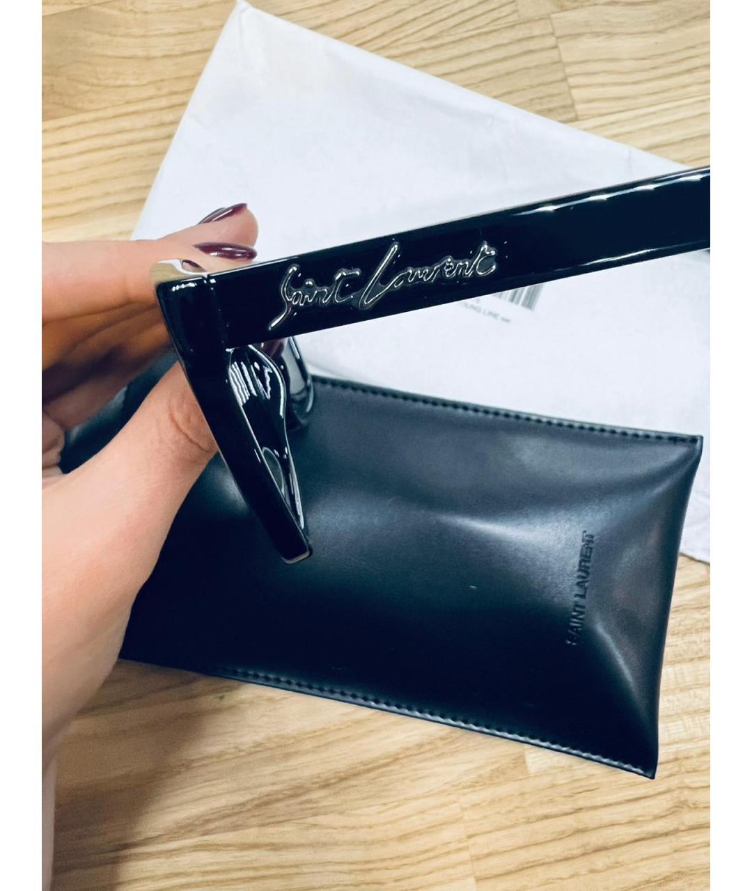 SAINT LAURENT Черные солнцезащитные очки, фото 3