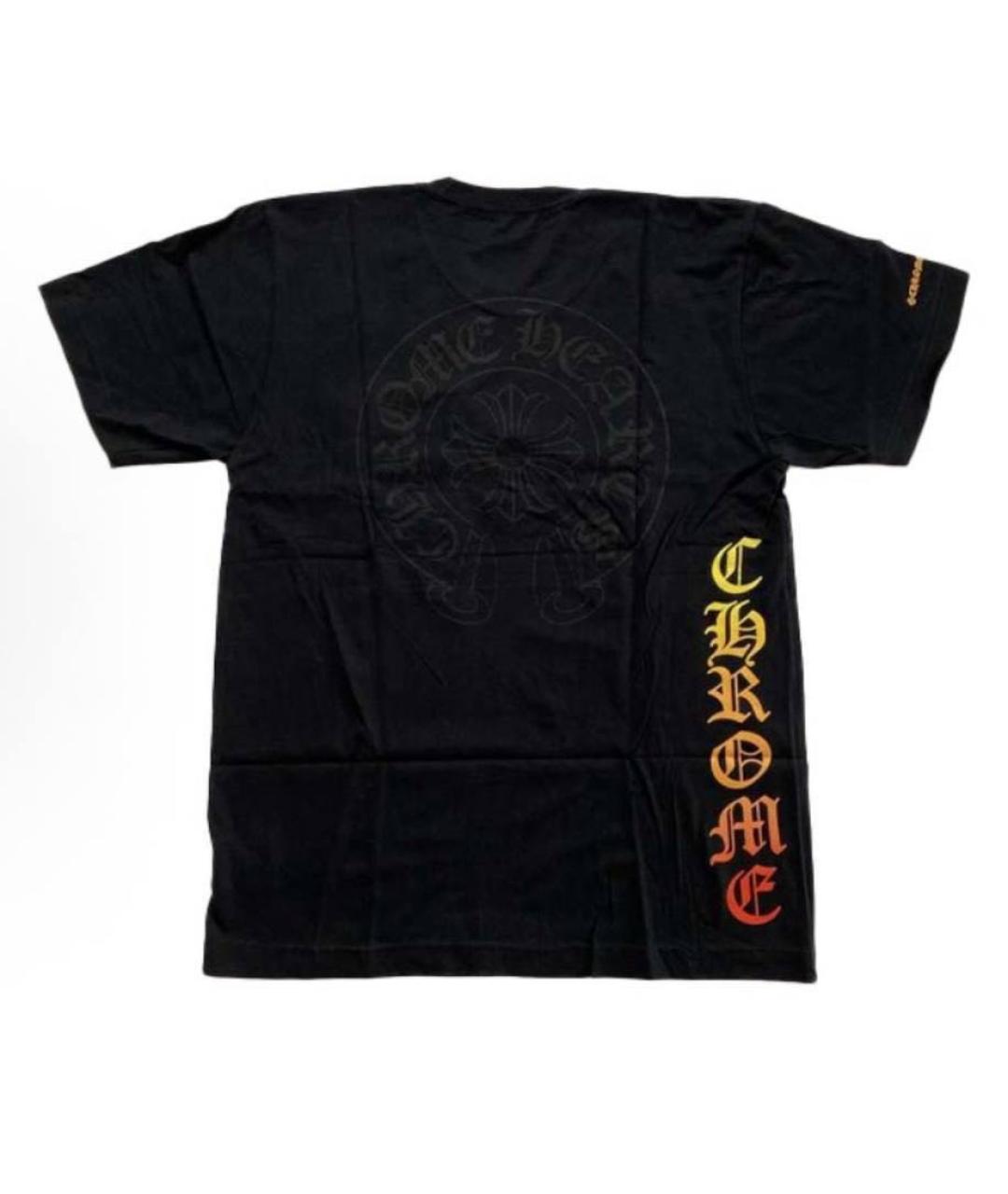 CHROME HEARTS Черная хлопковая футболка, фото 2