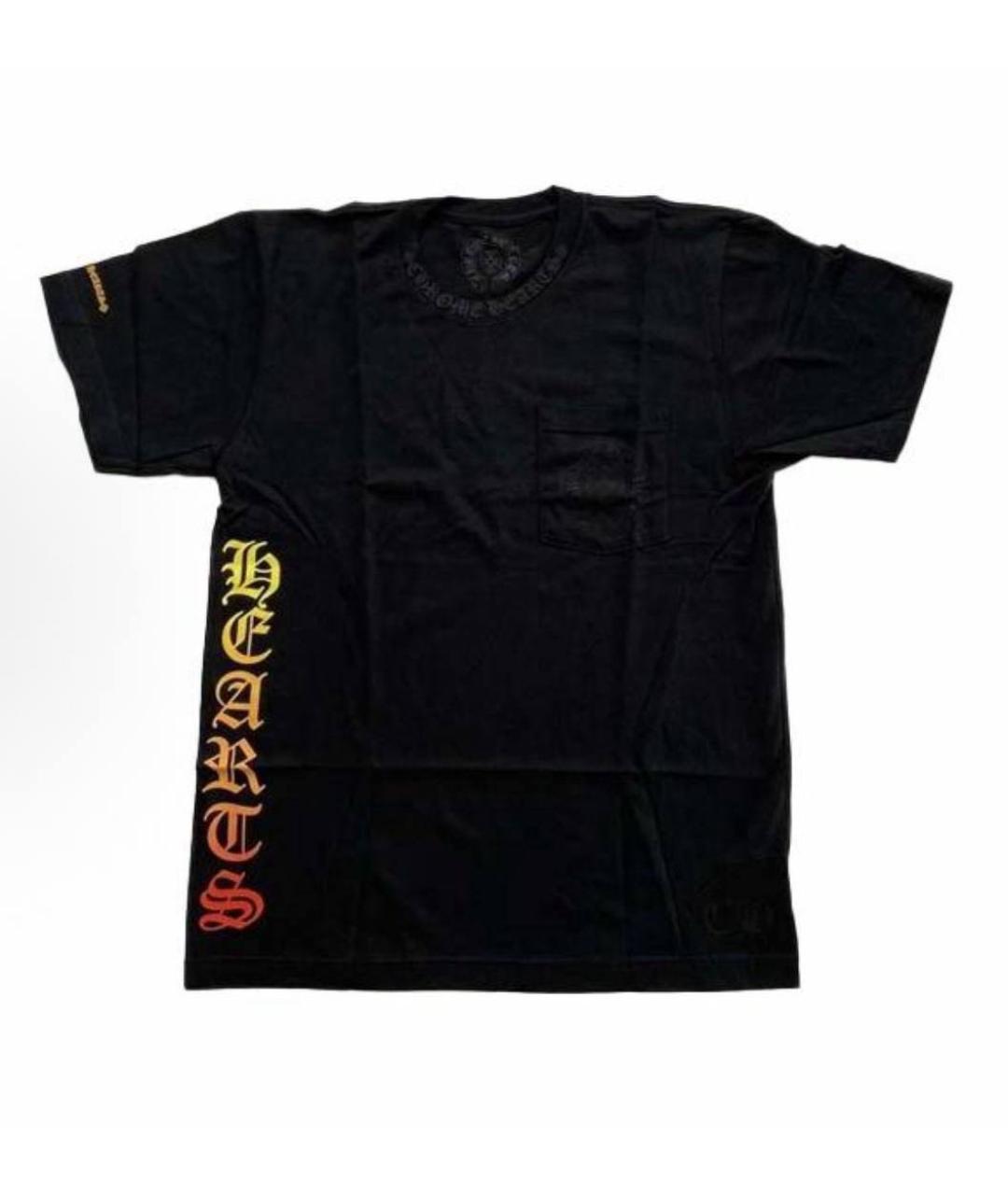 CHROME HEARTS Черная хлопковая футболка, фото 5
