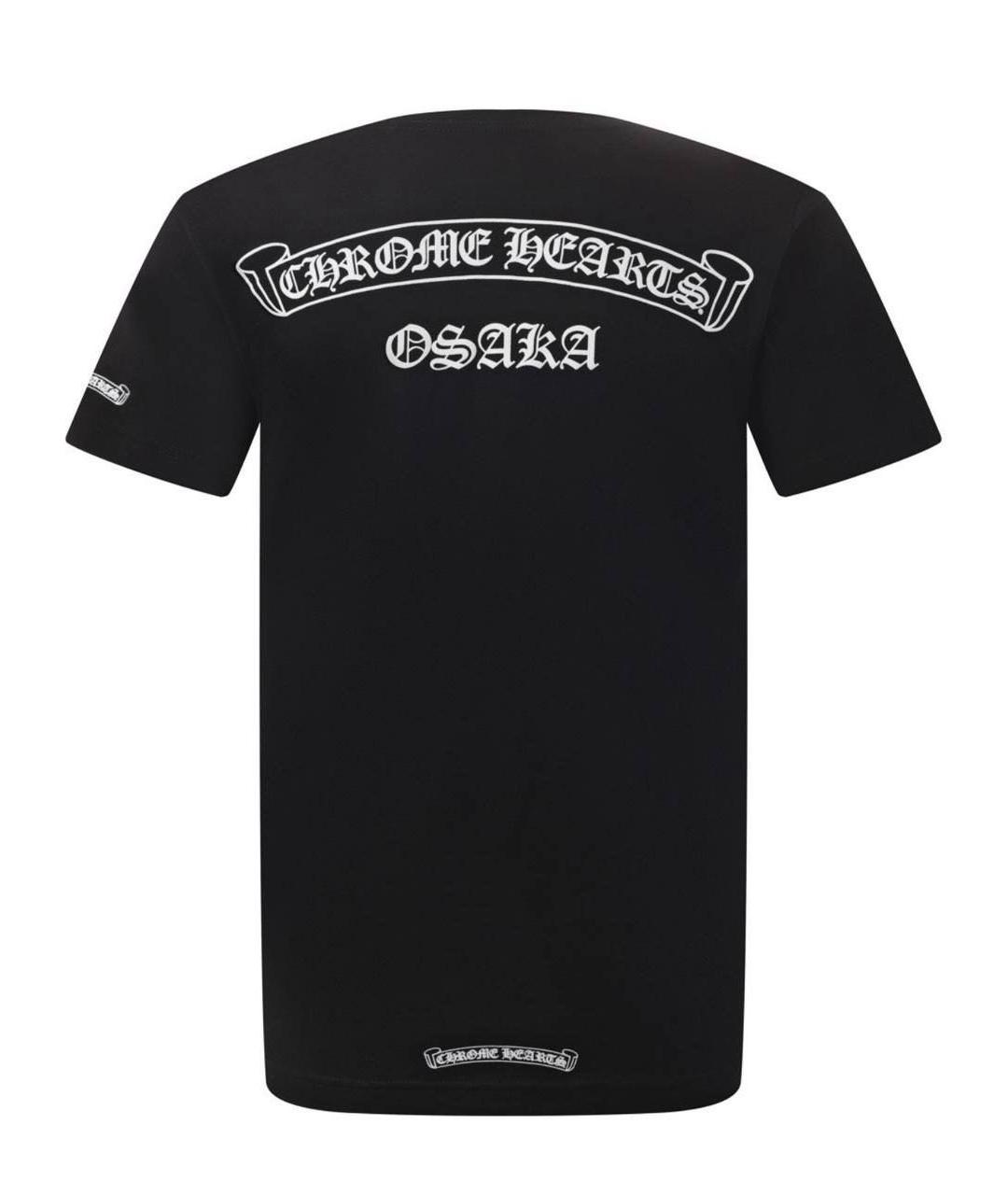 CHROME HEARTS Черная хлопковая футболка, фото 2