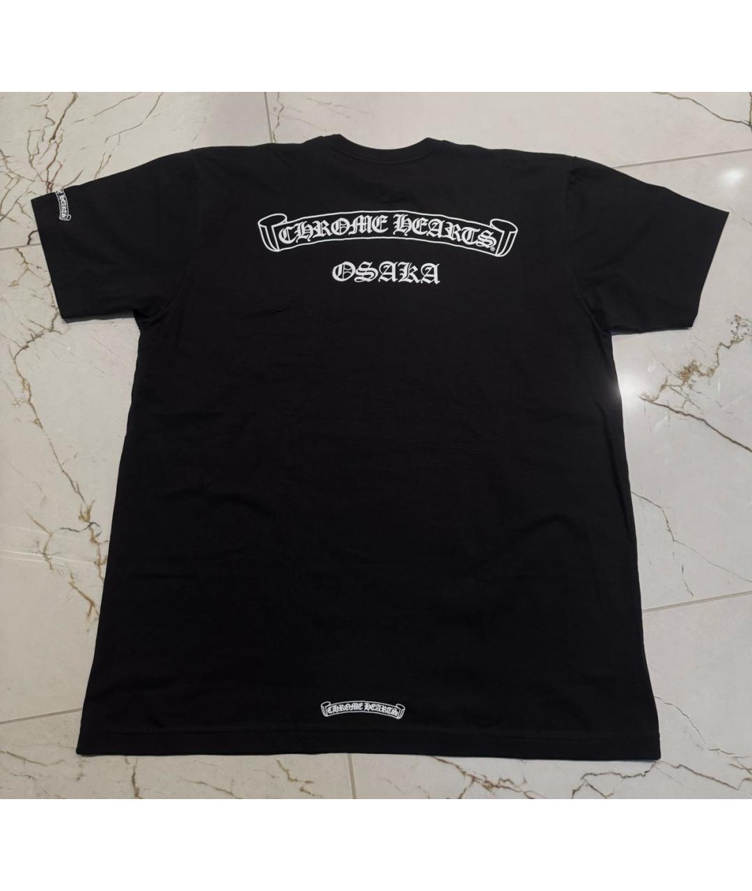 CHROME HEARTS Черная хлопковая футболка, фото 4