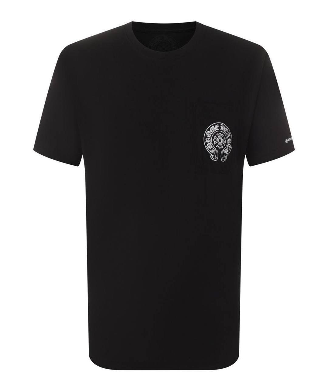 CHROME HEARTS Черная хлопковая футболка, фото 1
