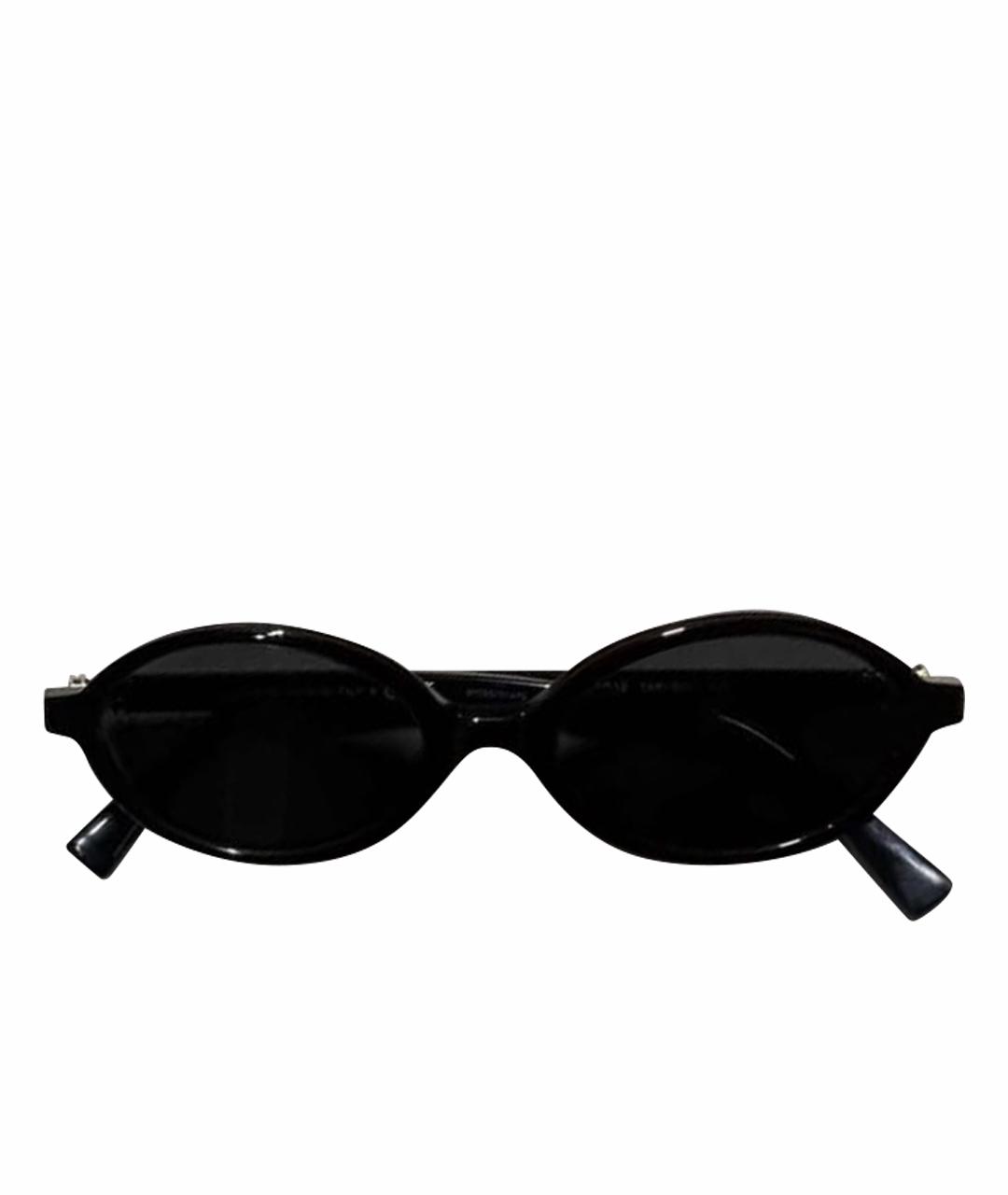 MIU MIU Черные пластиковые солнцезащитные очки, фото 1