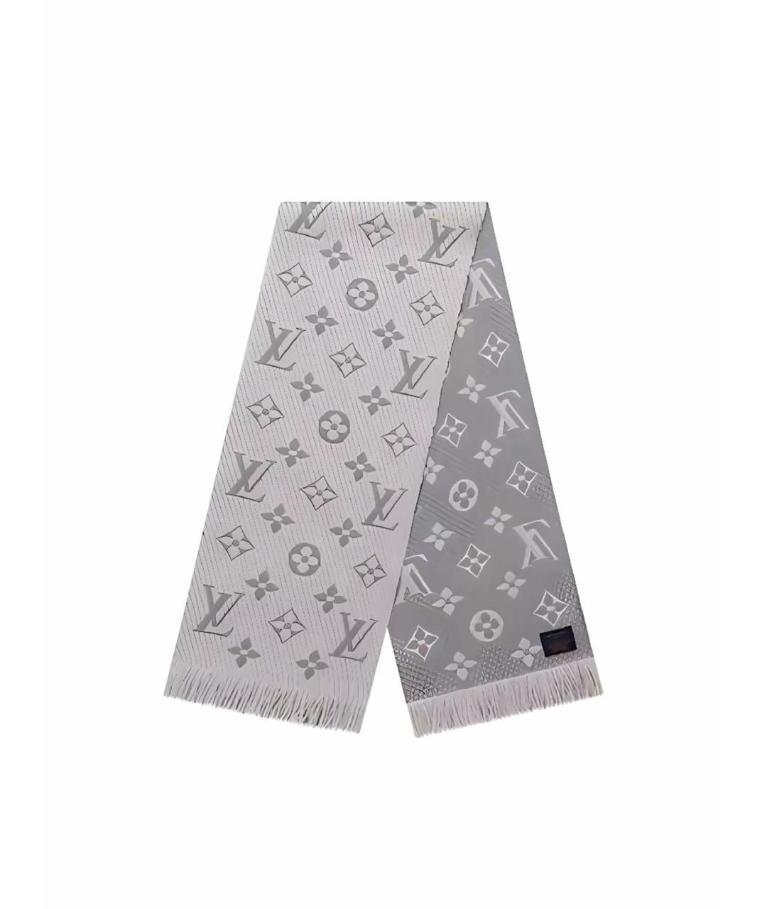 LOUIS VUITTON Серый шарф, фото 1