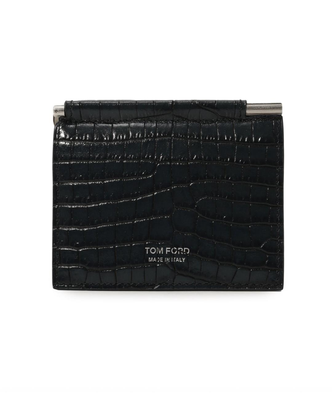 TOM FORD Черный кардхолдер из лакированной кожи, фото 1