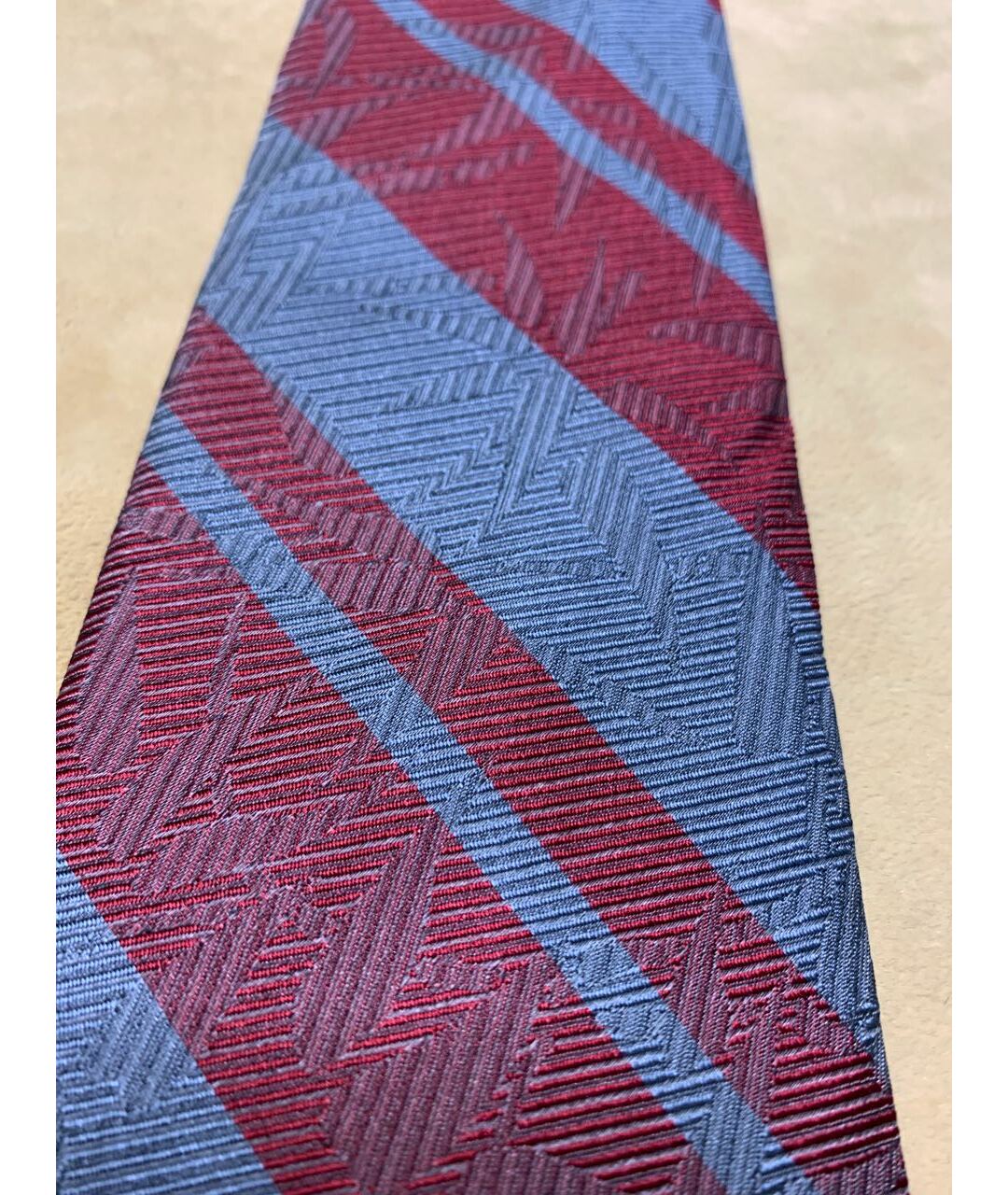 GUY LAROCHE VINTAGE Бордовый шелковый галстук, фото 5