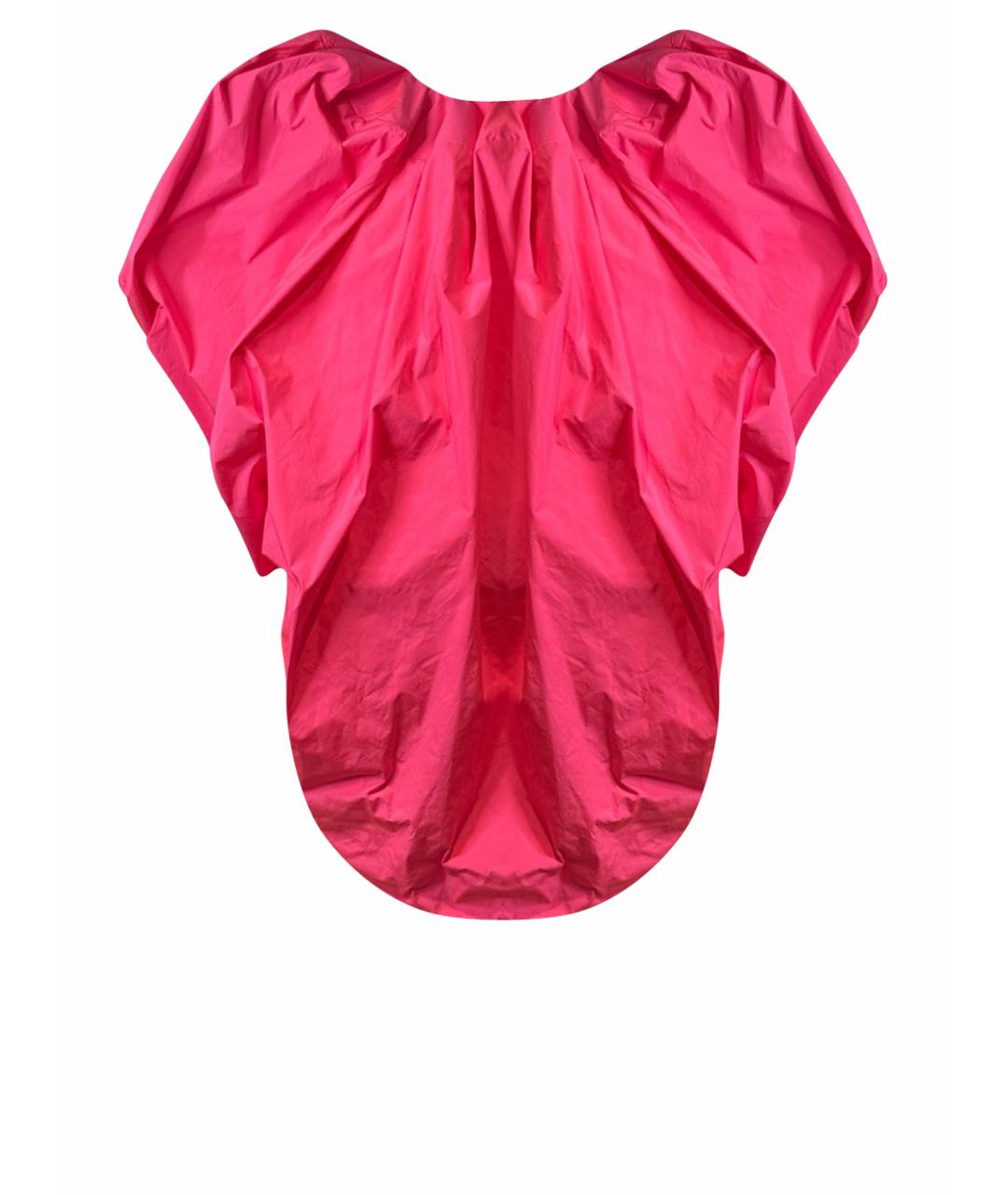 DRIES VAN NOTEN Розовое хлопковое коктейльное платье, фото 1