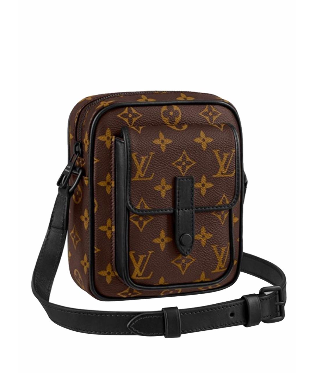 LOUIS VUITTON Коричневая сумка на плечо, фото 1