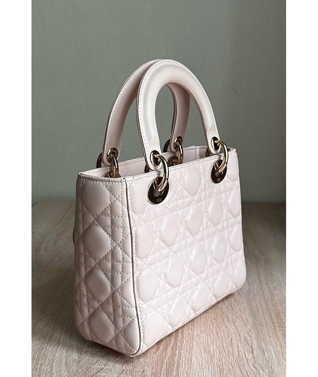 CHRISTIAN DIOR Кожаная сумка с короткими ручками, фото 4