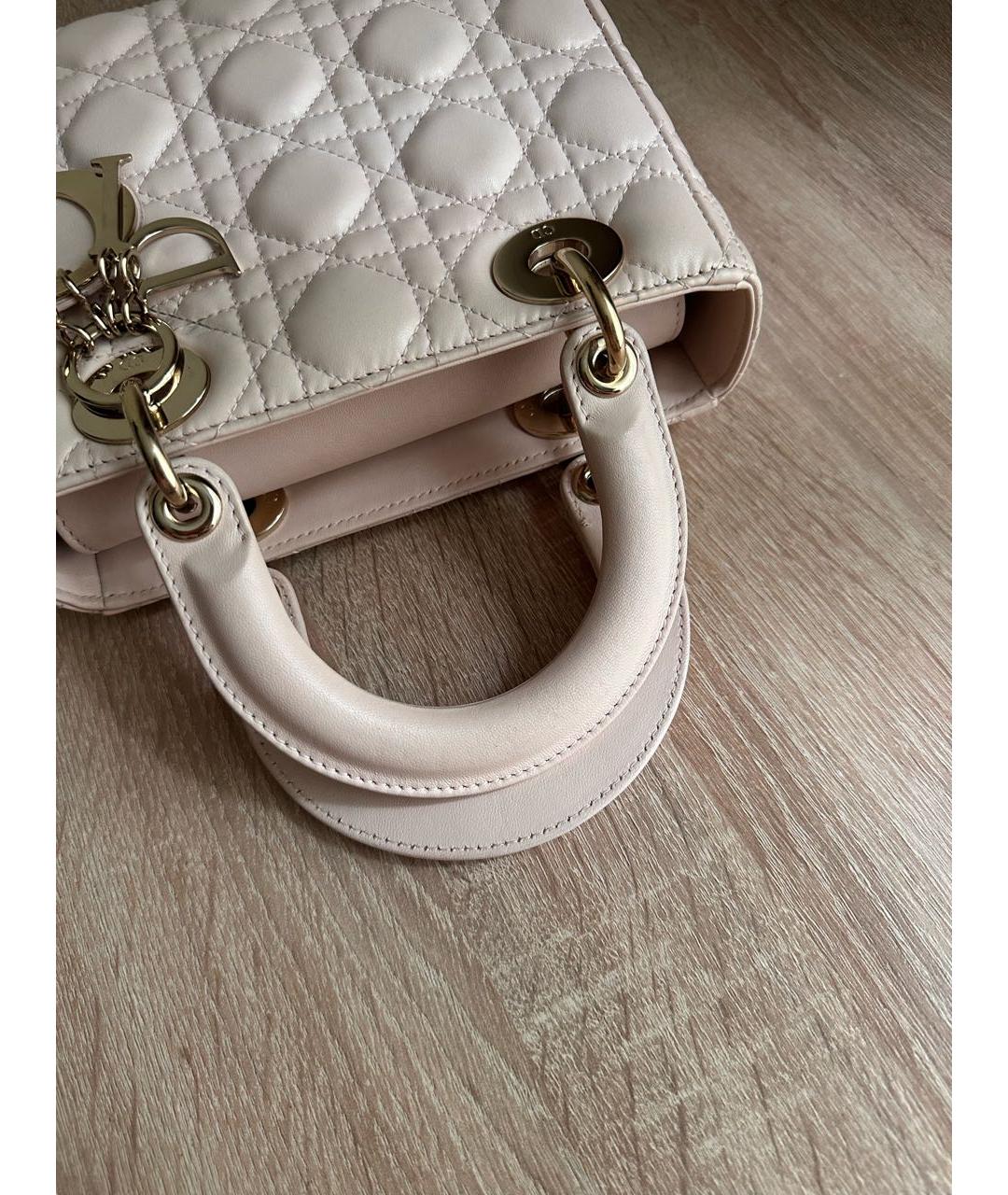 CHRISTIAN DIOR Кожаная сумка с короткими ручками, фото 5
