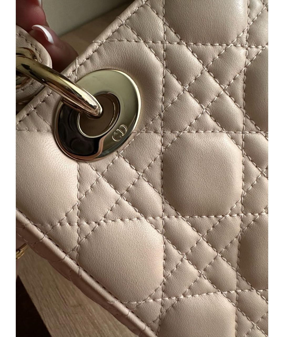 CHRISTIAN DIOR Кожаная сумка с короткими ручками, фото 6