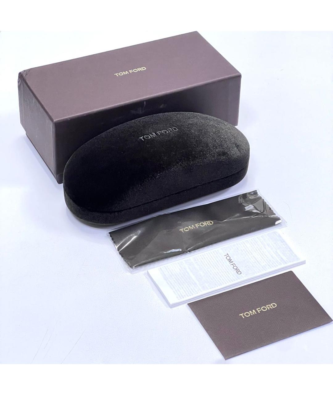 TOM FORD Золотые металлические солнцезащитные очки, фото 4