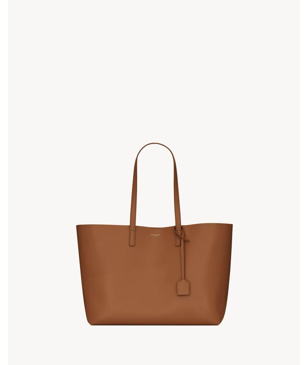 SAINT LAURENT Кожаная сумка тоут, фото 8