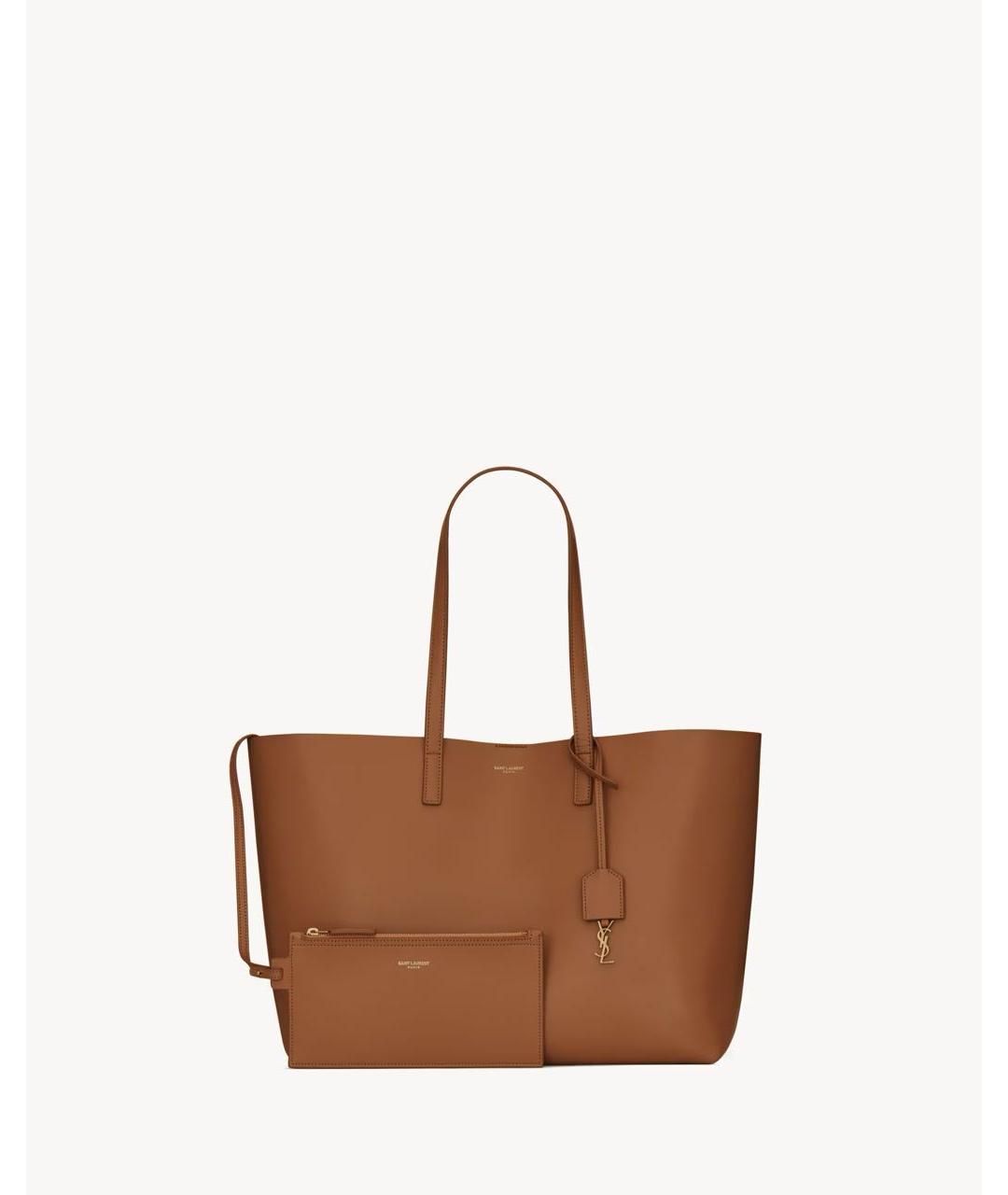 SAINT LAURENT Кожаная сумка тоут, фото 3