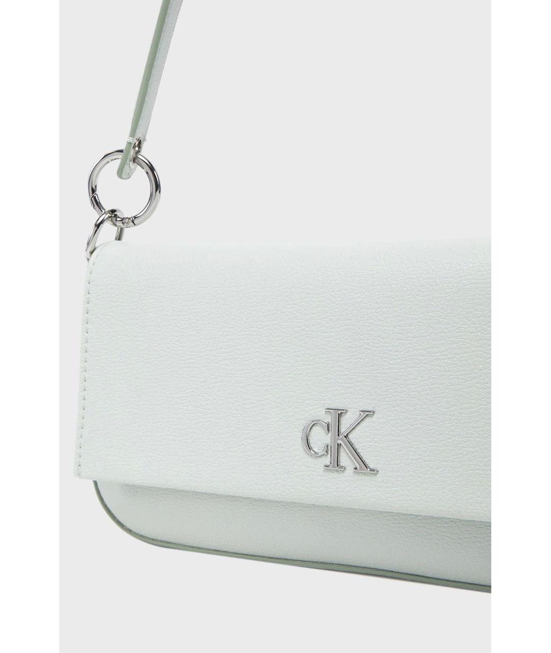 CALVIN KLEIN Серая тканевая сумка через плечо, фото 4