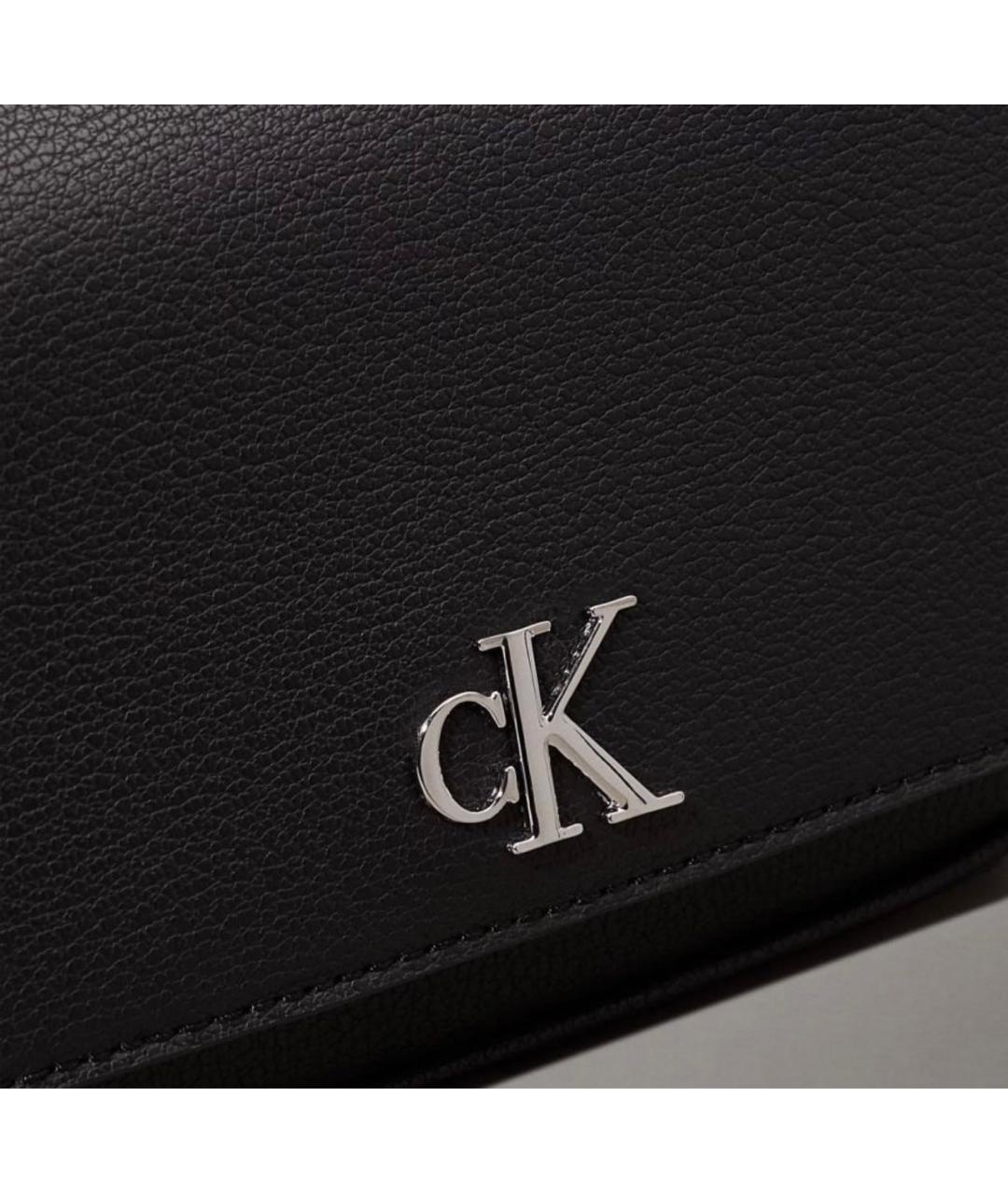 CALVIN KLEIN Черная тканевая сумка через плечо, фото 3
