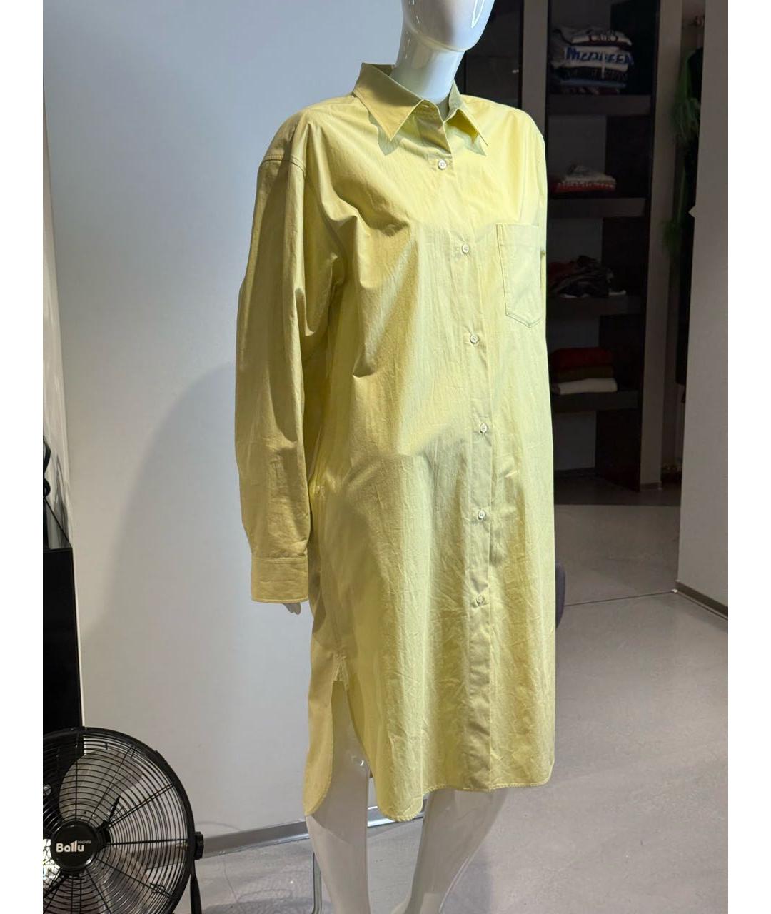 DRIES VAN NOTEN Желтое хлопковое повседневное платье, фото 2