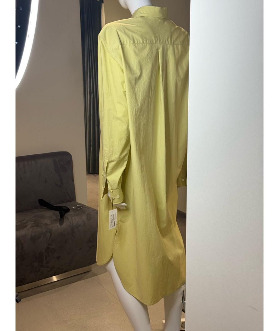 DRIES VAN NOTEN Желтое хлопковое повседневное платье, фото 3