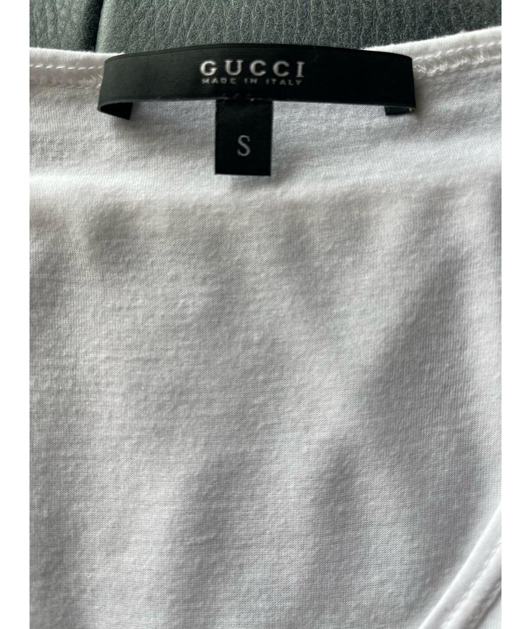 GUCCI Белая полиамидовая майка, фото 4