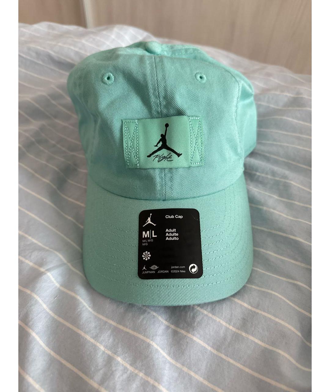 JORDAN Бирюзовая хлопковая кепка, фото 7