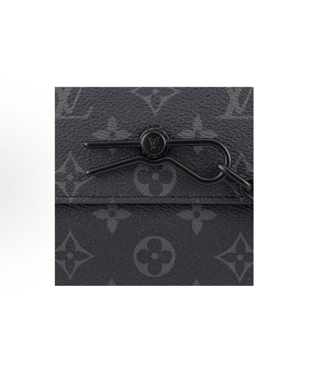 LOUIS VUITTON Антрацитовая сумка на плечо, фото 4