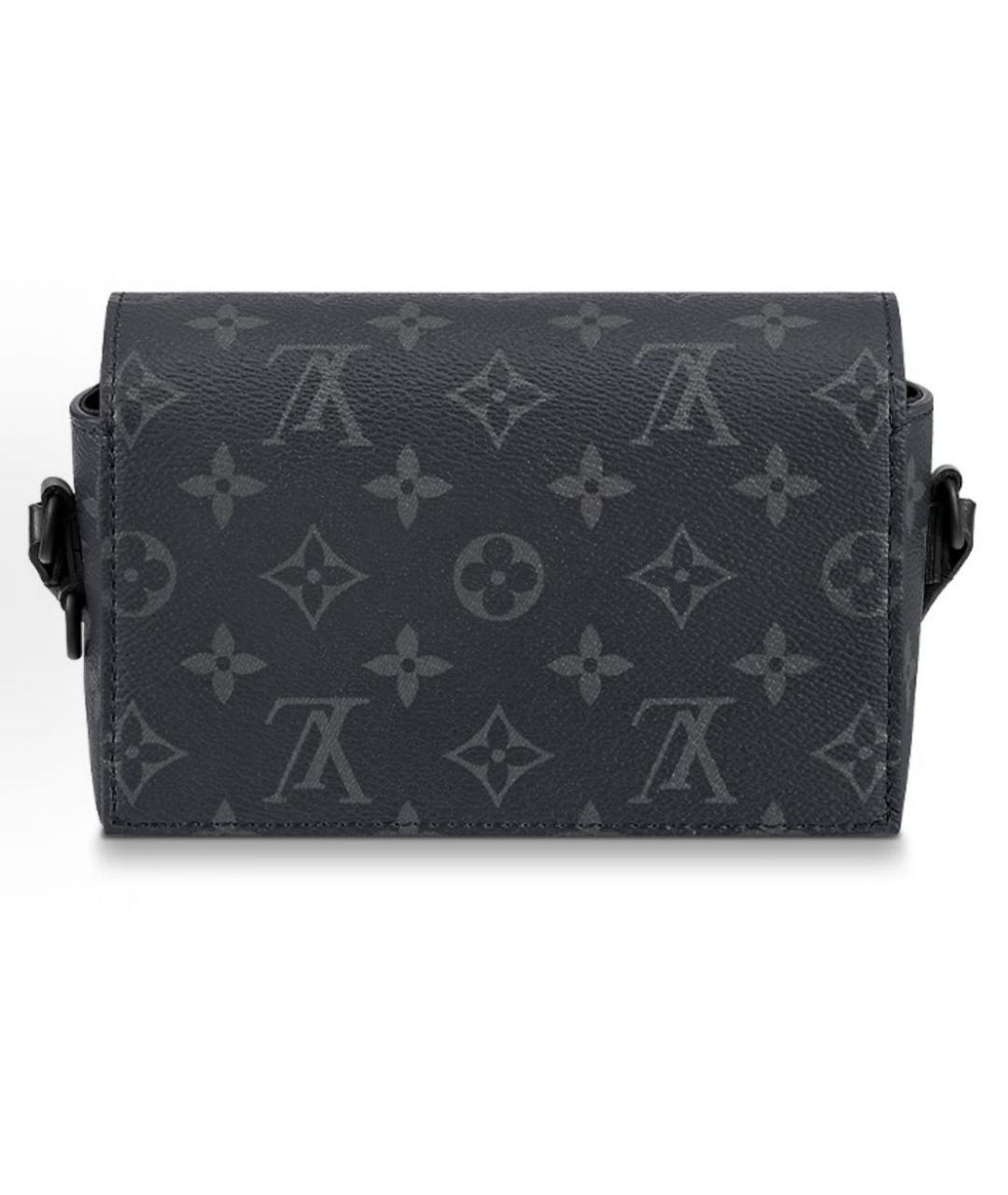 LOUIS VUITTON Антрацитовая сумка на плечо, фото 3