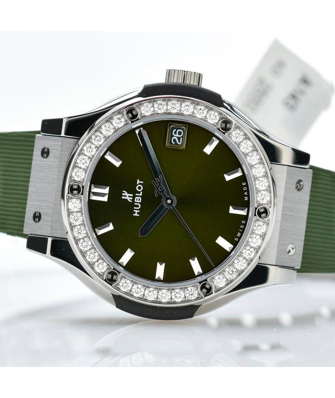 HUBLOT Зеленые часы, фото 3