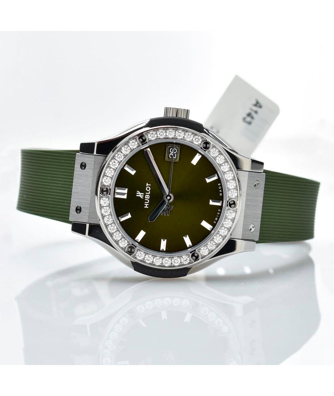 HUBLOT Зеленые часы, фото 2