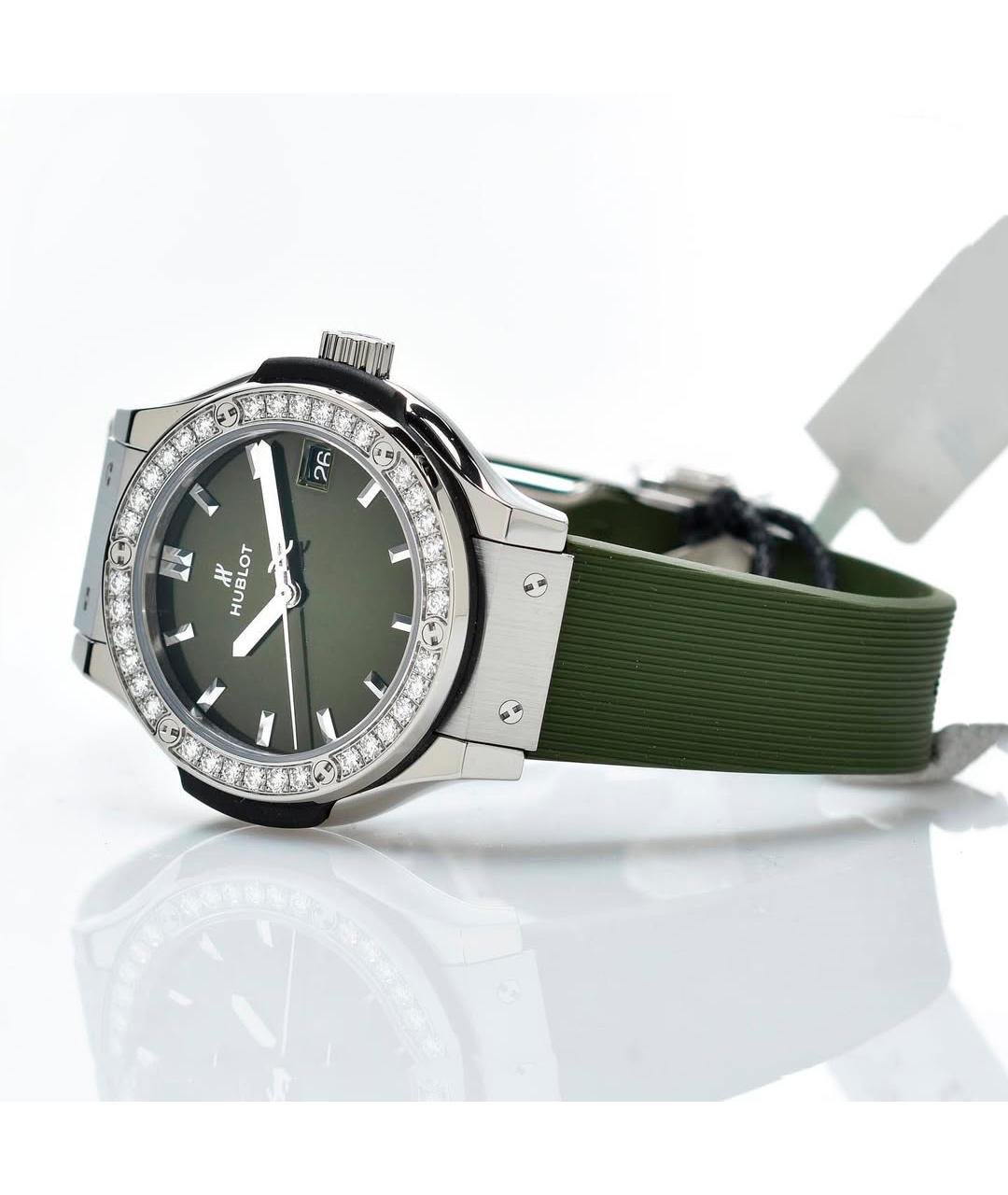 HUBLOT Зеленые часы, фото 4