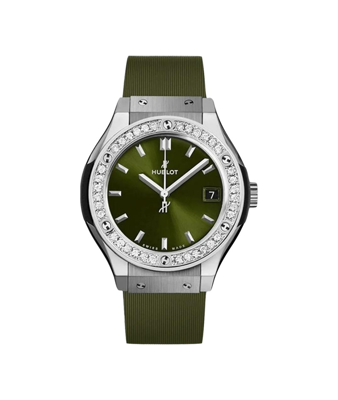 HUBLOT Зеленые часы, фото 1