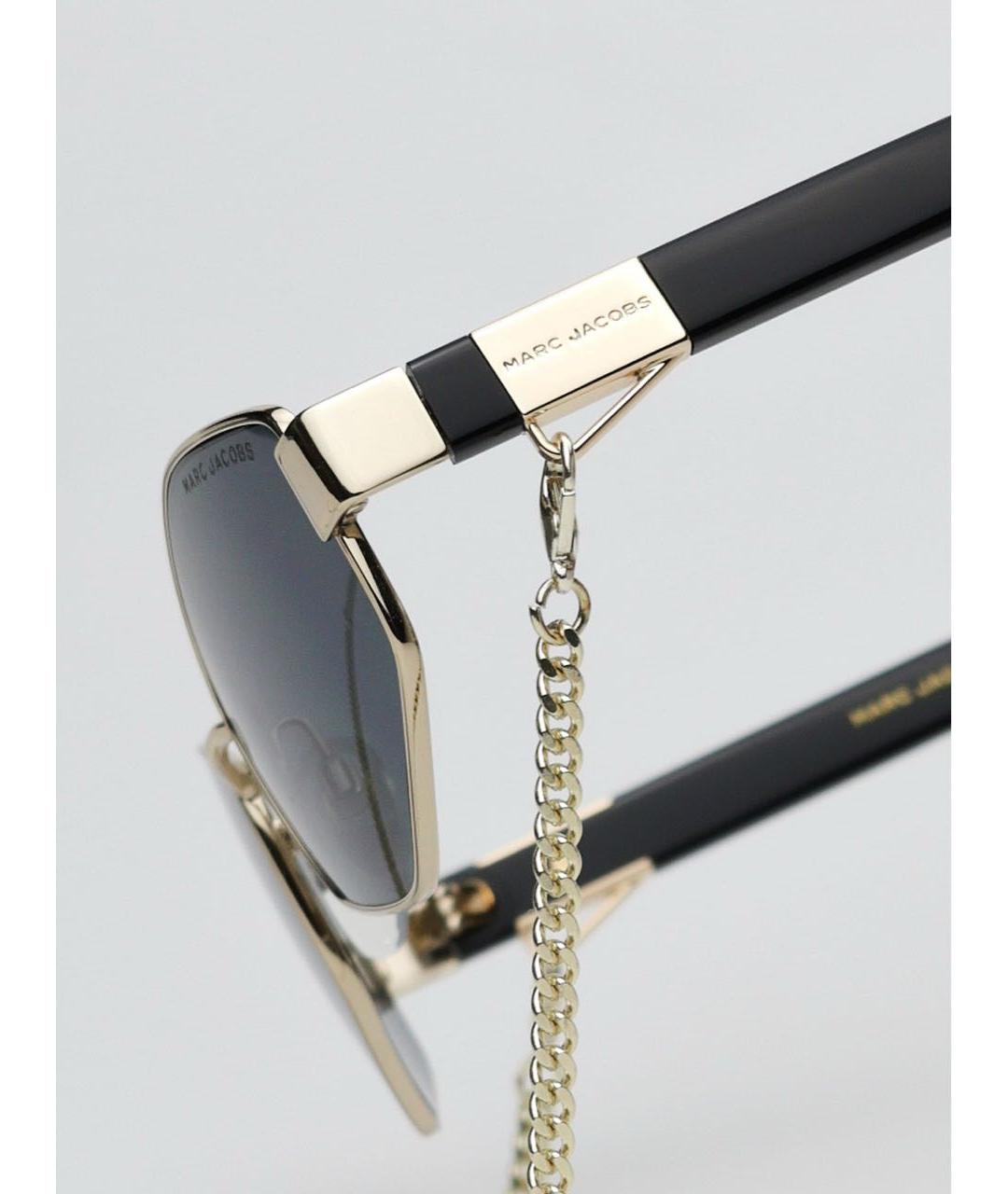 MARC JACOBS Черные металлические солнцезащитные очки, фото 3