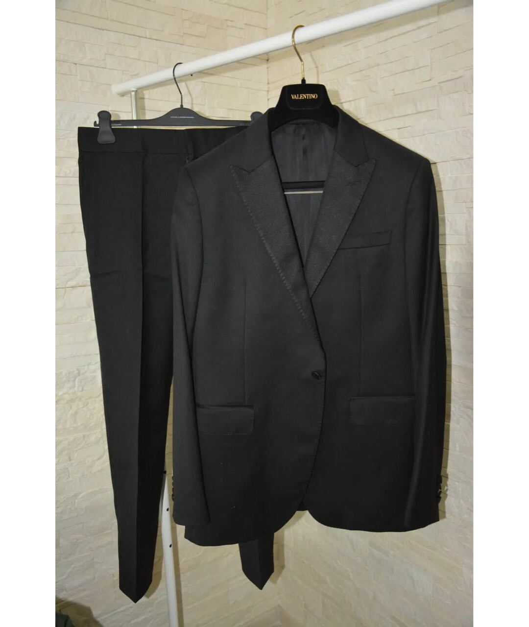 VALENTINO Черный классический костюм, фото 3
