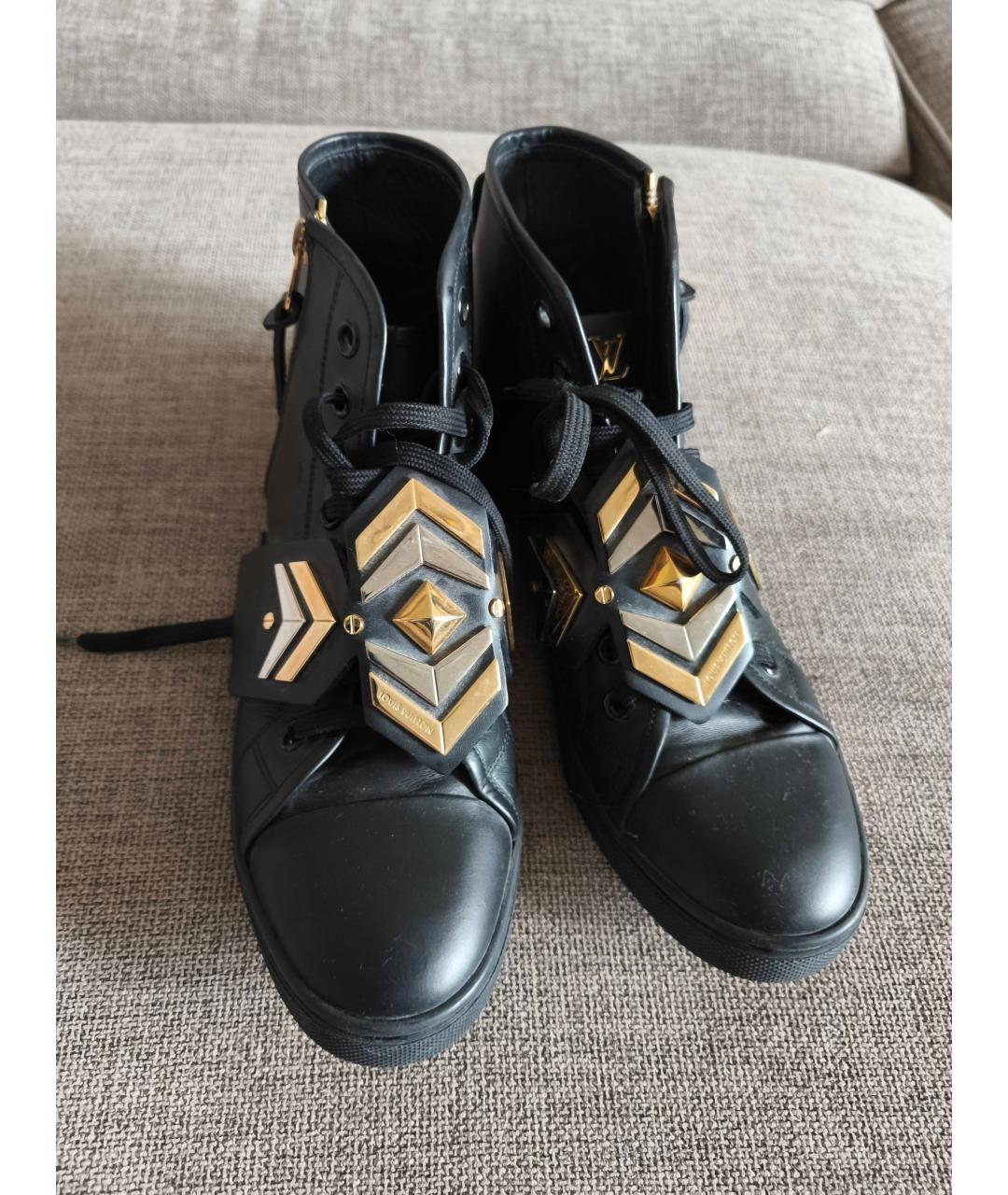 LOUIS VUITTON Черные кеды, фото 2