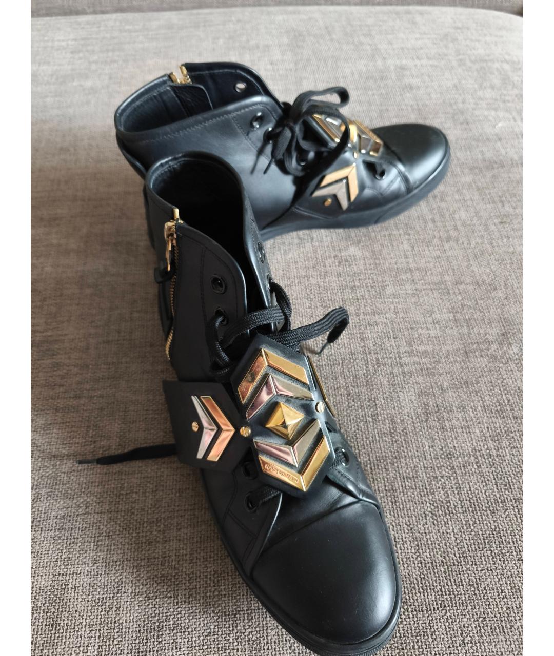 LOUIS VUITTON Черные кеды, фото 7